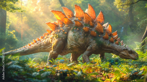 Stegosaurus in the Wild. Jurassic Marvel