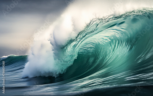 Wave Power. Oceanic Energy Splash