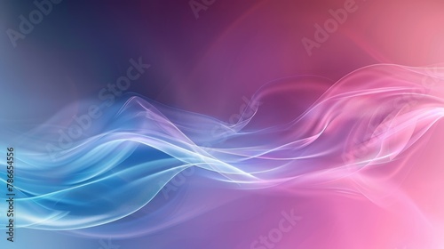 Fluid gradient waves in blue and pink colors.