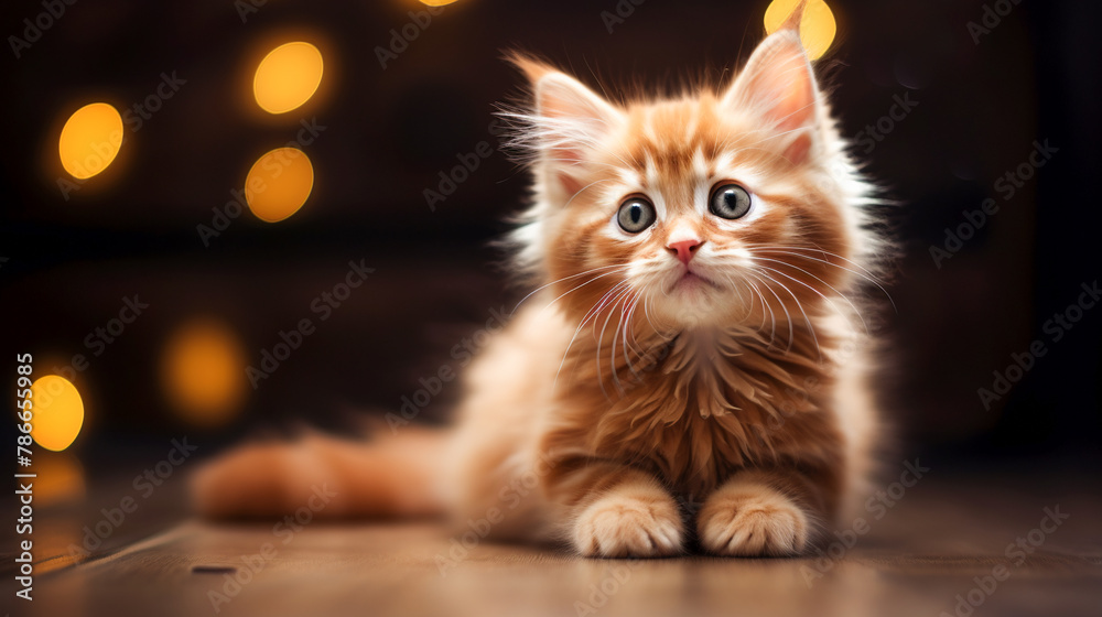 the most beautiful kitten - obrazy, fototapety, plakaty 