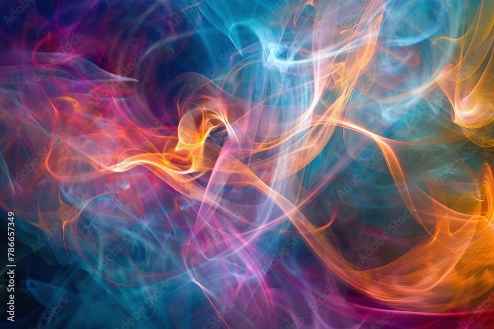 Colorful abstract image or aura and energy.