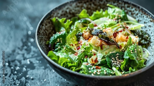 miso Caesar salad, where traditional Caesar dressing is enhanced with white miso paste for an umami-packed twist