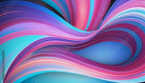 3D Abstract Background in bright colours 