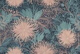 Dreamy Night Pattern in Soft Pastel Tones in Bright Colours 