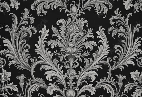 antique tapestry damask victorian baroque retro black old texture in bright colours 
