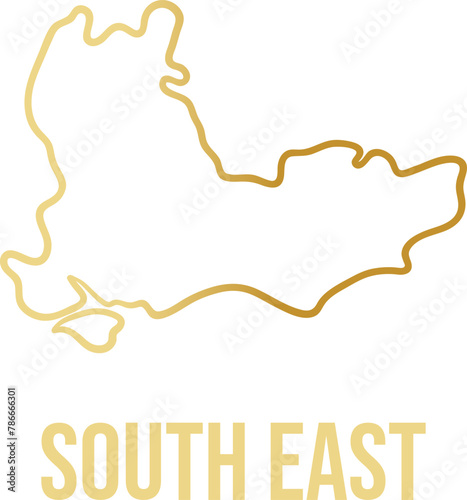 South East region simple smooth map