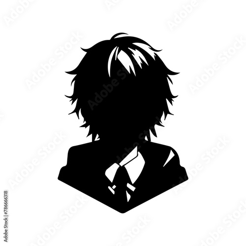 Young man anime style character vector illustration design.