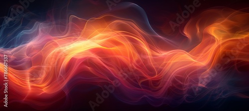 Abstract wallpaper featuring dynamic lines and shapes in motion, creating a sense of energy and movement. © DWN Media