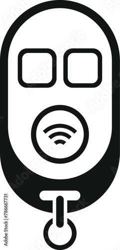 Control boot key icon simple vector. Smart security. Transport control