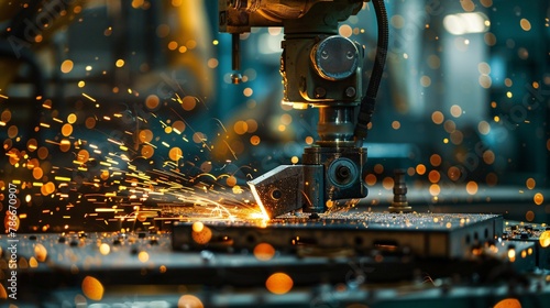 Industrial welding hand robots in manufacturing production  © Vlad Kapusta