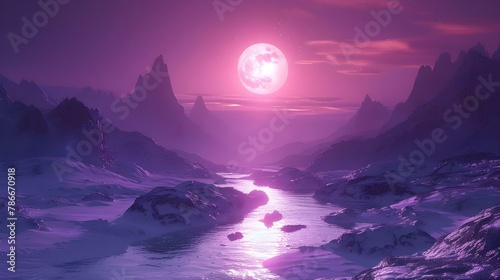 Purple Dreamscape: Serenity in Space and Silence. Concept Space Photography, Purple Aesthetic, Dreamy Landscapes, Tranquil Scenes, Cosmic Inspiration