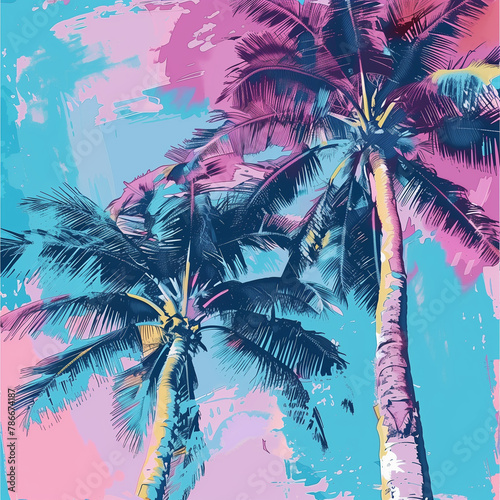 abstract palm trees © Mariana