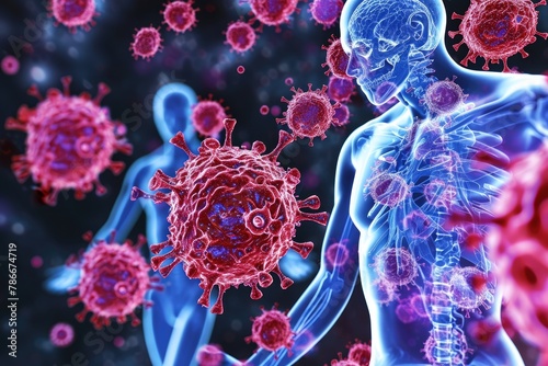 Lupus Autoimmune disease causing inflammation and affecting various organs, Complex autoimmune condition characterized by inflammation that can impact multiple organs and systems in the body photo