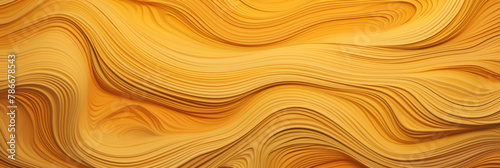Abstract Topography of Rippling Sand Dunes. Yellow Swirls Mimicking Natural Landscapes in Art. Generative AI