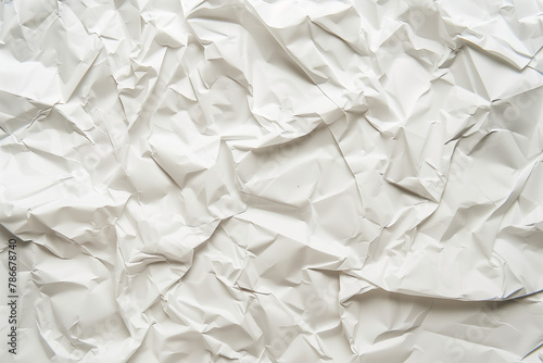 Tekstura białego papieru jest zmięta. Tło do różnych celów.
