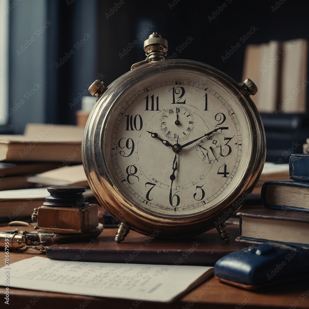 Time management clock in administrative work Time management clock in administrative work