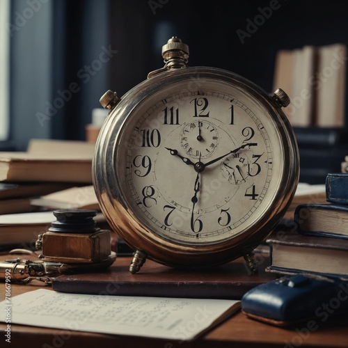 Time management clock in administrative work