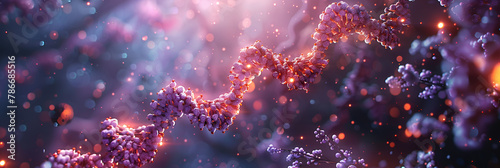 RNA Polymerase II Transcribing DNA to RNA Illusration,
Gene Editing Curing Genetic Diseases Wallpaper
 photo