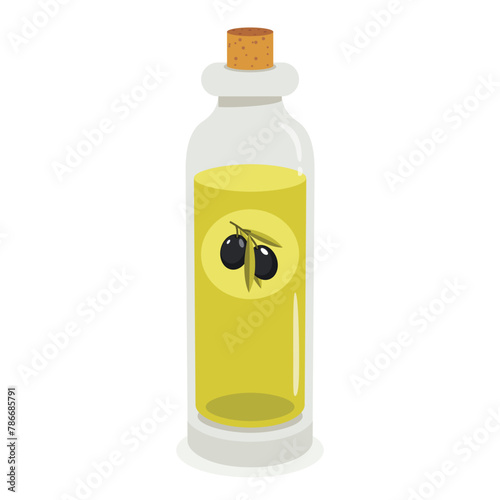 Vector Drawing Of Olive Oil