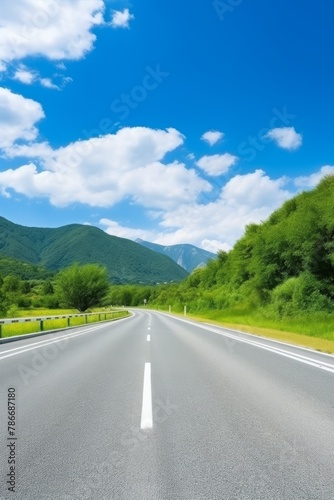 empty road Highway Generative AI