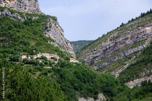 Ancient village in the Baronnies in the South East of France, in Europe