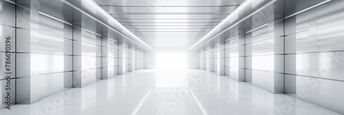 Wallpaper Mural bright silver futuristic abstract background Torontodigital.ca