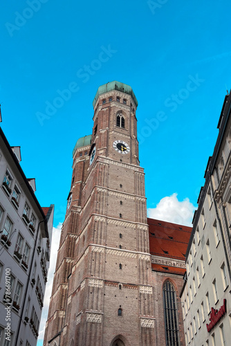 Famous Munich Cathedral Frauenkirchen in the city centre of Munich photo