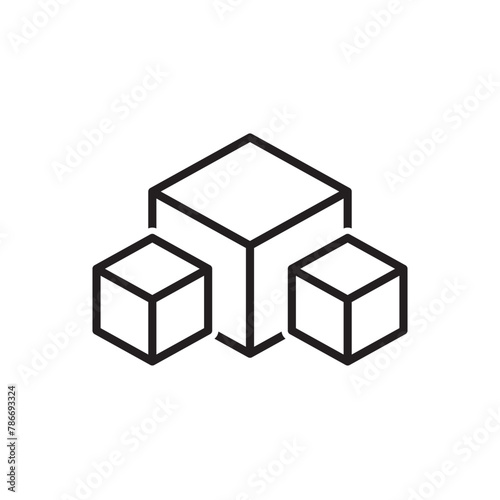 Blocks Icon - Cube Icon