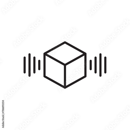 Block Icon - Cube Icon - Vibration Icon