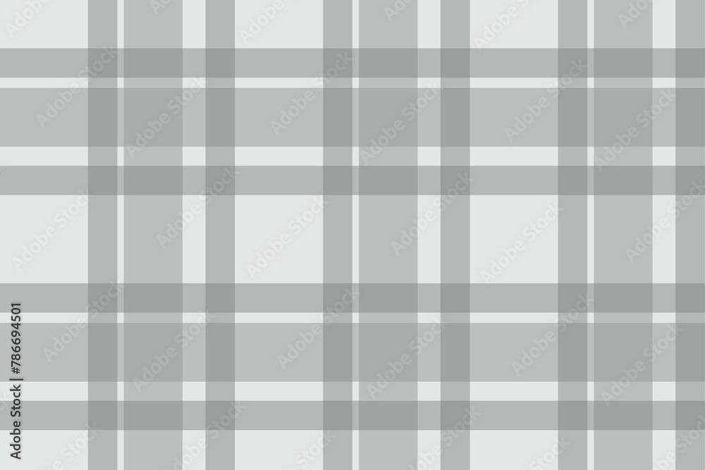 Gingham pattern seamless Plaid repeat in gray Design for print, tartan, gift wrap, textiles, checkered background for tablecloth