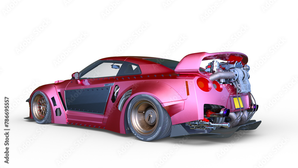 スポーツカー　3DCGレンダリング