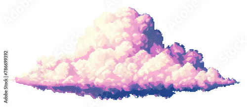 PNG Cloud pixel backgrounds nature sky #786699392