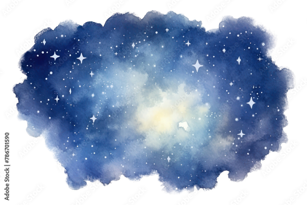 PNG Milky way galaxy astronomy universe nebula - obrazy, fototapety, plakaty 