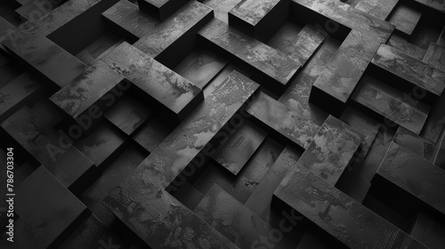 Slate patterned carpet texture from above
