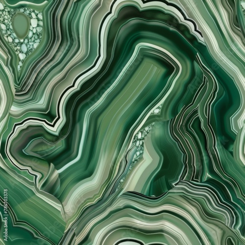 Abstract Malachite Green Stone Patterns for Background Texture
