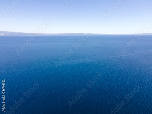 Kassandra coastline near town of Nea Fokea, Chalkidiki, Greece