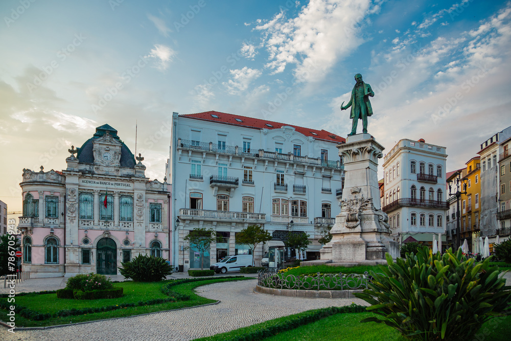 Fototapeta premium Largo de Portagem square in Coimbra, Portugal
