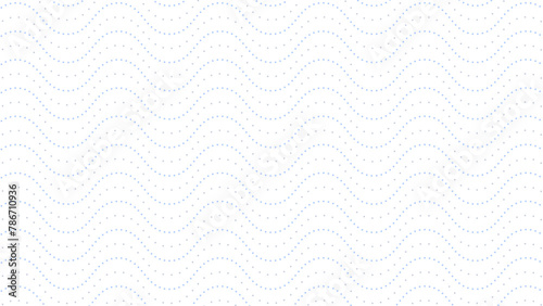 Abstract pattern background with seamless waves grey and blue dots pattern design white background texture