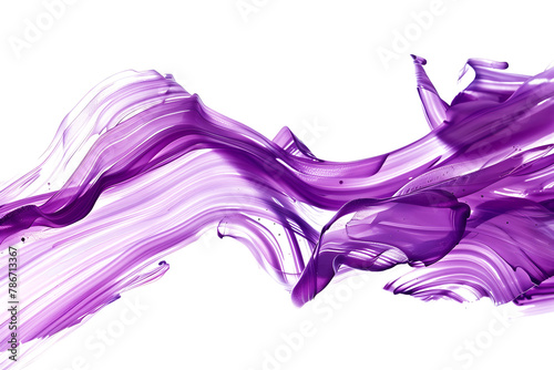 Energetic purple color smudges on transparent background.