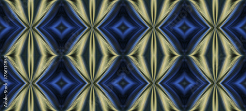 Geometric golden blue graphic design