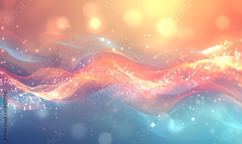 abstract colorful background with waves of color, in the style of glowing lights photo