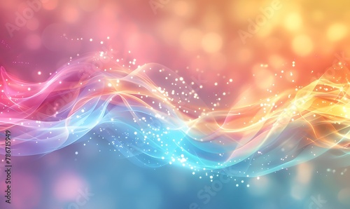 abstract colorful background with waves of color, in the style of glowing lights photo