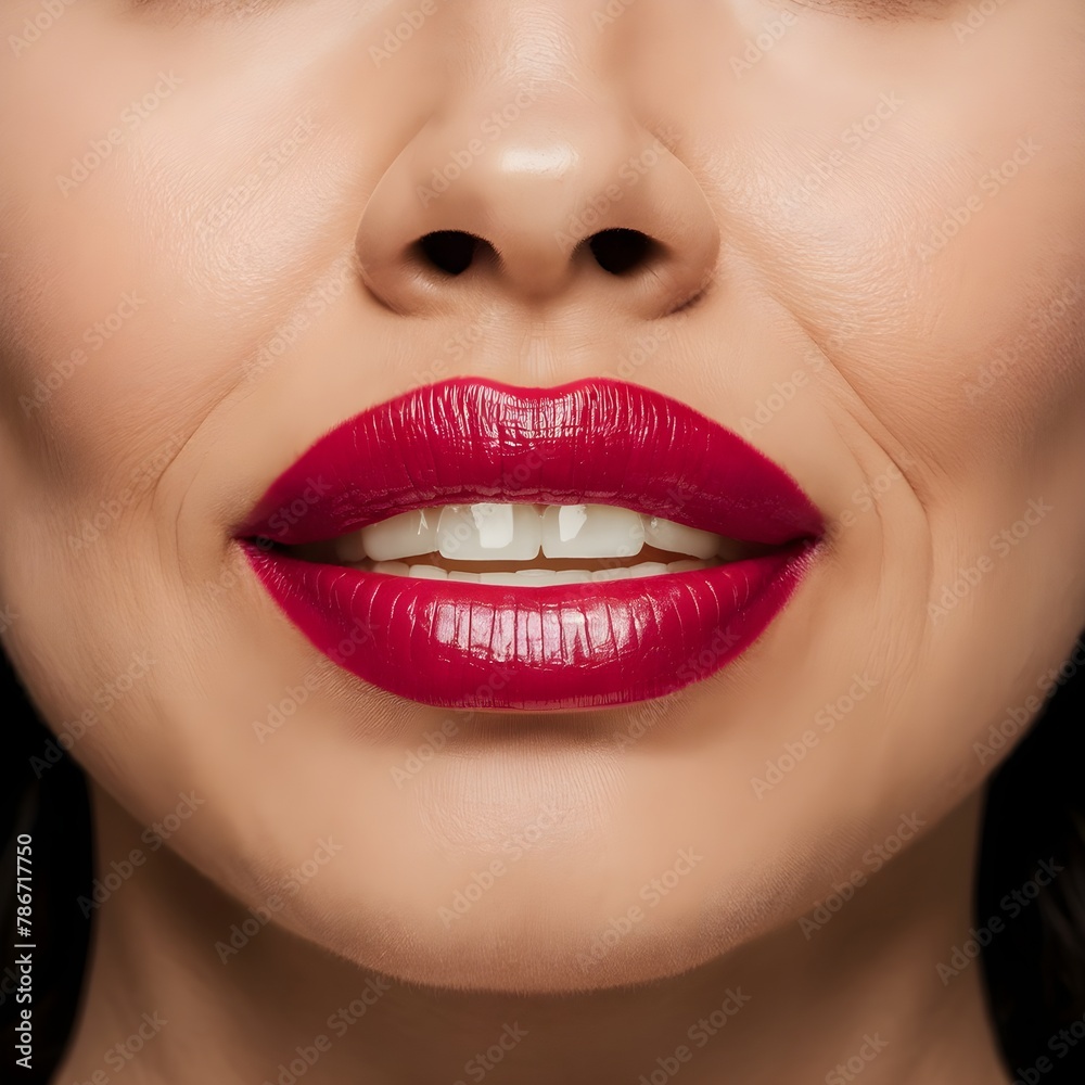 Obraz premium close up of a woman smiling