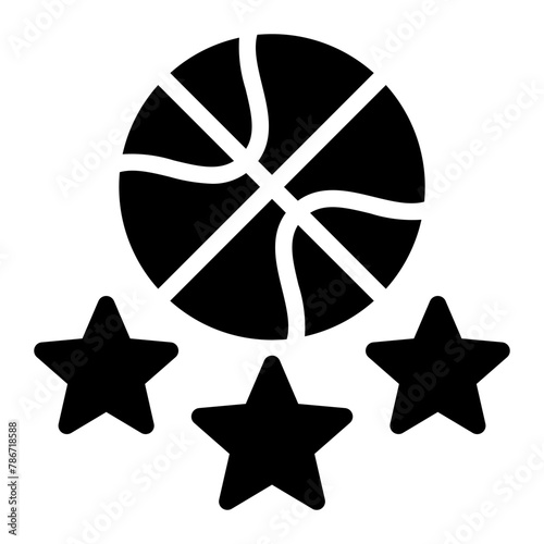 basketball glyph icon