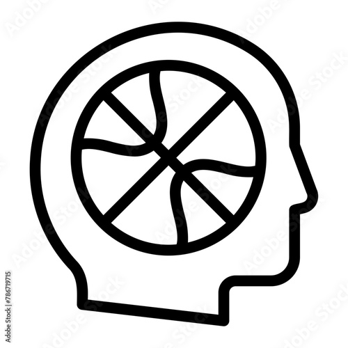 mindset line icon