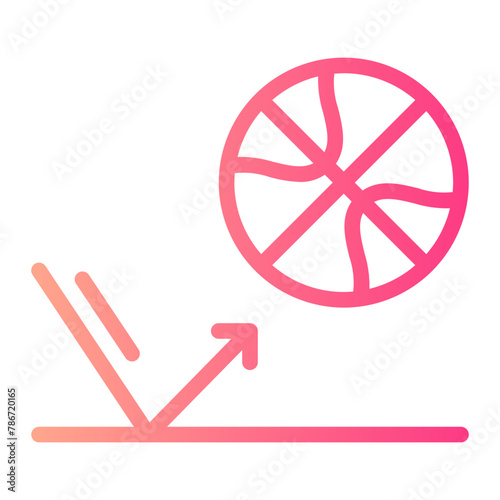 bounce gradient icon