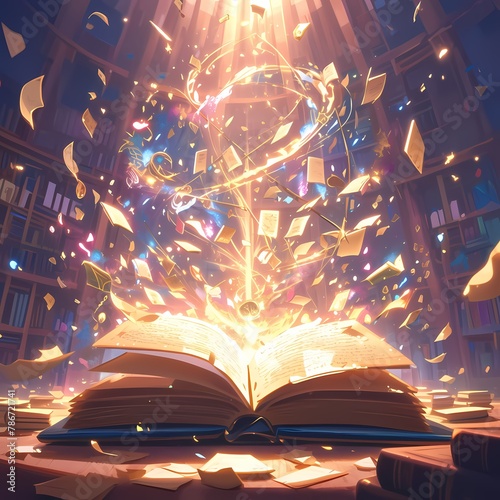 Ancient Library Spell Blast - Mystic Book Battles