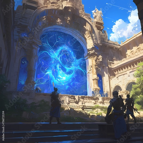 Step into a Legendary Adventure with Stunning Architecture and Powerful Energy Vortex photo