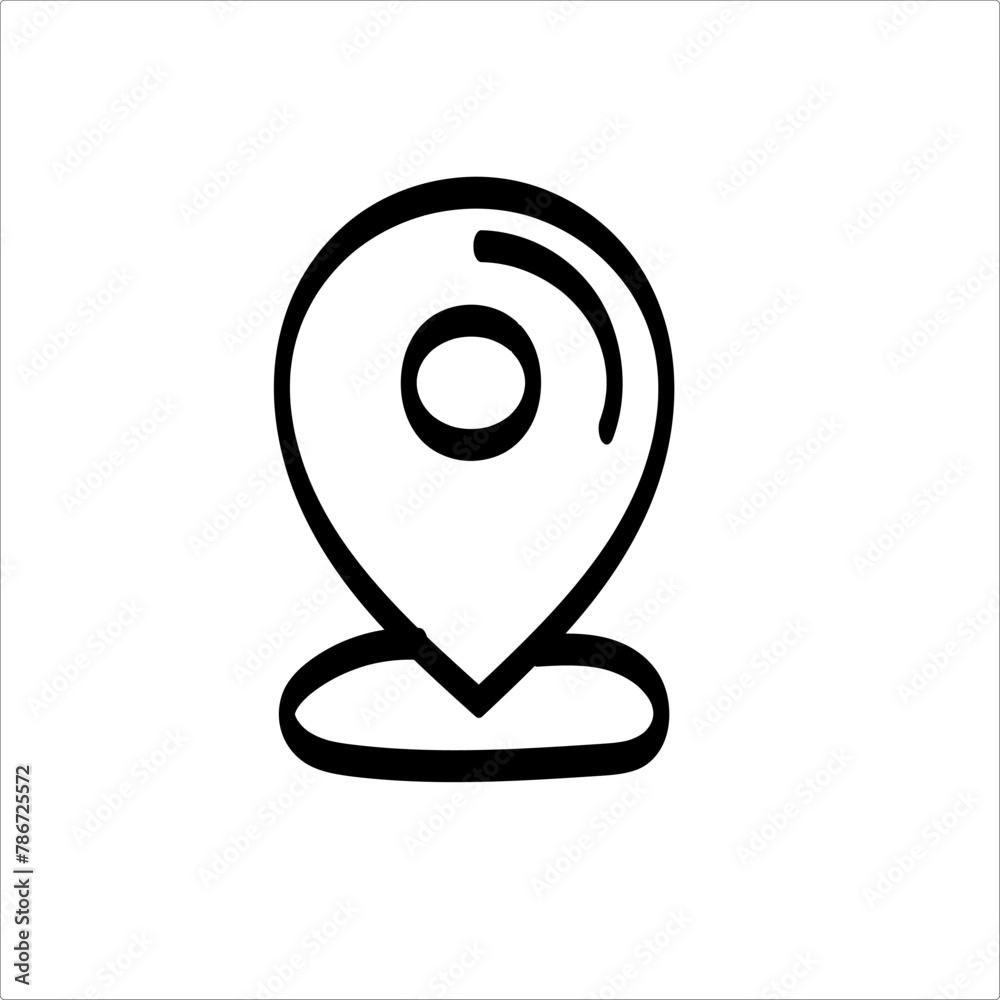 Flat icon of placeholder, location vector Flat icon of placeholder, location vector