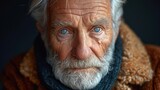 シニア男性の顔ポートレート,Generative AI AI画像